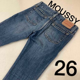 マウジー(moussy)の【美脚】 MOUSSY デニム 26 ローライズ 26inch ジーンズ(デニム/ジーンズ)