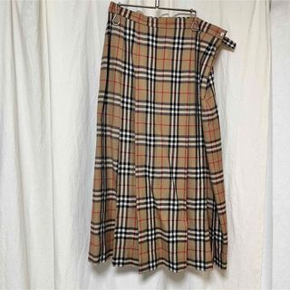 バーバリー(BURBERRY)のBurberry プリーツスカート(ロングスカート)