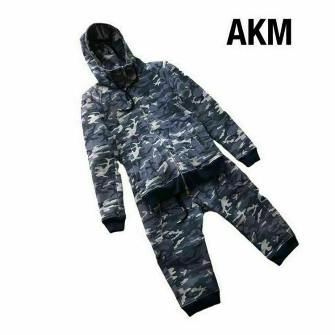 AKM(エイケイエム)のAKMスウェットセットアップ　ジャージ　迷彩柄　エイケイエム レディースのトップス(パーカー)の商品写真