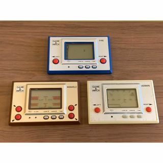 ニンテンドウ(任天堂)の任天堂株式会社　ゲームウォッチ　3本セット　RC-04　MH-06　MT-03(携帯用ゲーム機本体)