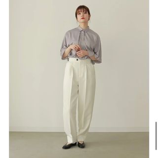 トゥデイフル(TODAYFUL)のlouren peachskin satin shirt(シャツ/ブラウス(半袖/袖なし))