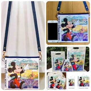 ディズニー(Disney)のディズニーリゾート有料お土産袋柄　ショルダーバッグ(ショルダーバッグ)