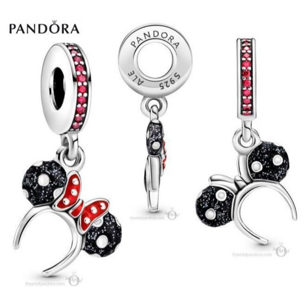 ☆Disney x PANDORA☆ミニーちゃん カチューシャチャーム レディースのアクセサリー(チャーム)の商品写真