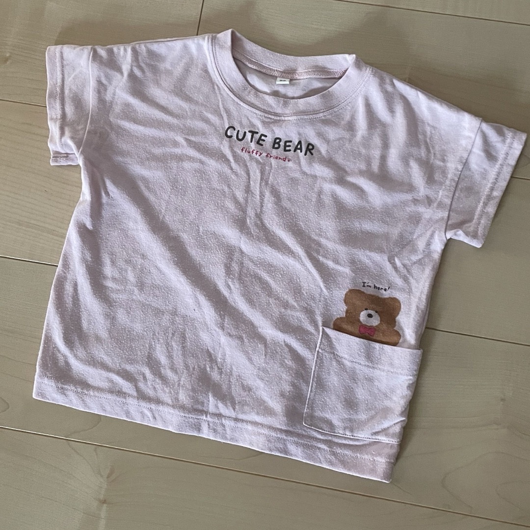 西松屋(ニシマツヤ)の半袖Tシャツ95  3枚セット キッズ/ベビー/マタニティのキッズ服女の子用(90cm~)(Tシャツ/カットソー)の商品写真