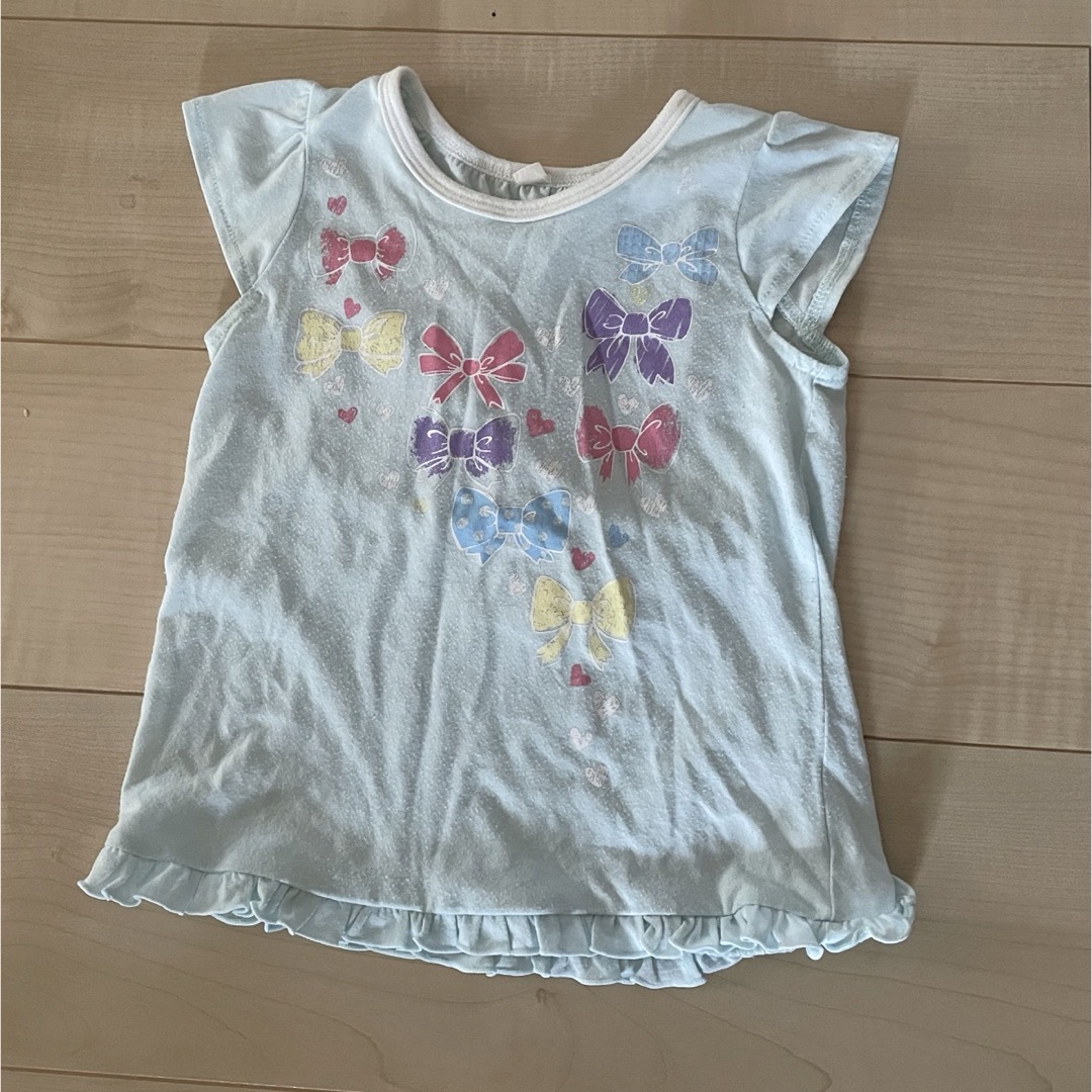 西松屋(ニシマツヤ)の半袖Tシャツ95  3枚セット キッズ/ベビー/マタニティのキッズ服女の子用(90cm~)(Tシャツ/カットソー)の商品写真