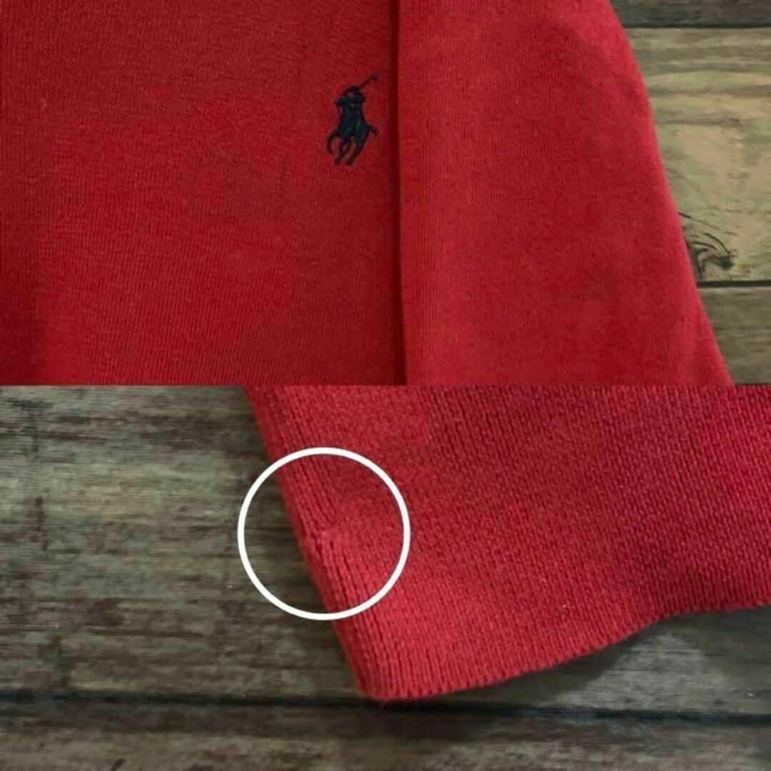 POLO RALPH LAUREN(ポロラルフローレン)の【オーバーサイズ】ポロラルフローレン　ニットセーター2XL 赤　刺繍 メンズのトップス(ニット/セーター)の商品写真