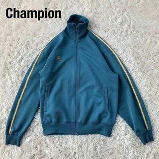 チャンピオン(Champion)のChampionチャンピオントラックジャケット水色系古着ジャージL(ジャージ)