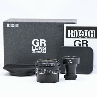 リコー(RICOH)のRICOH GR LENS 21mm F3.5 ブラック ファインダー付(レンズ(単焦点))
