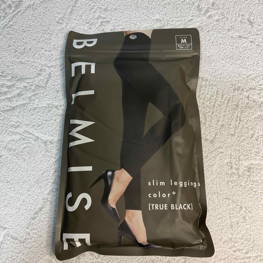 BELMISE(ベルミス)のベルミス スリムレギンスカラープラス Mサイズ トゥルーブラック レディースのレッグウェア(レギンス/スパッツ)の商品写真