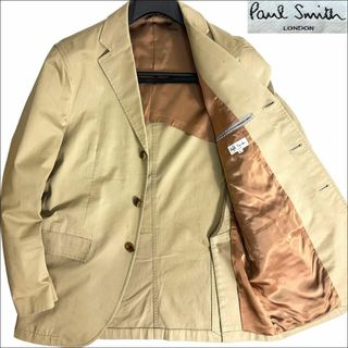 ポールスミス(Paul Smith)のJ6249美品ポールスミス ストレッチコットンテーラードジャケット ベージュ L(テーラードジャケット)