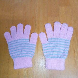 【女の子】手袋　ピンク(手袋)