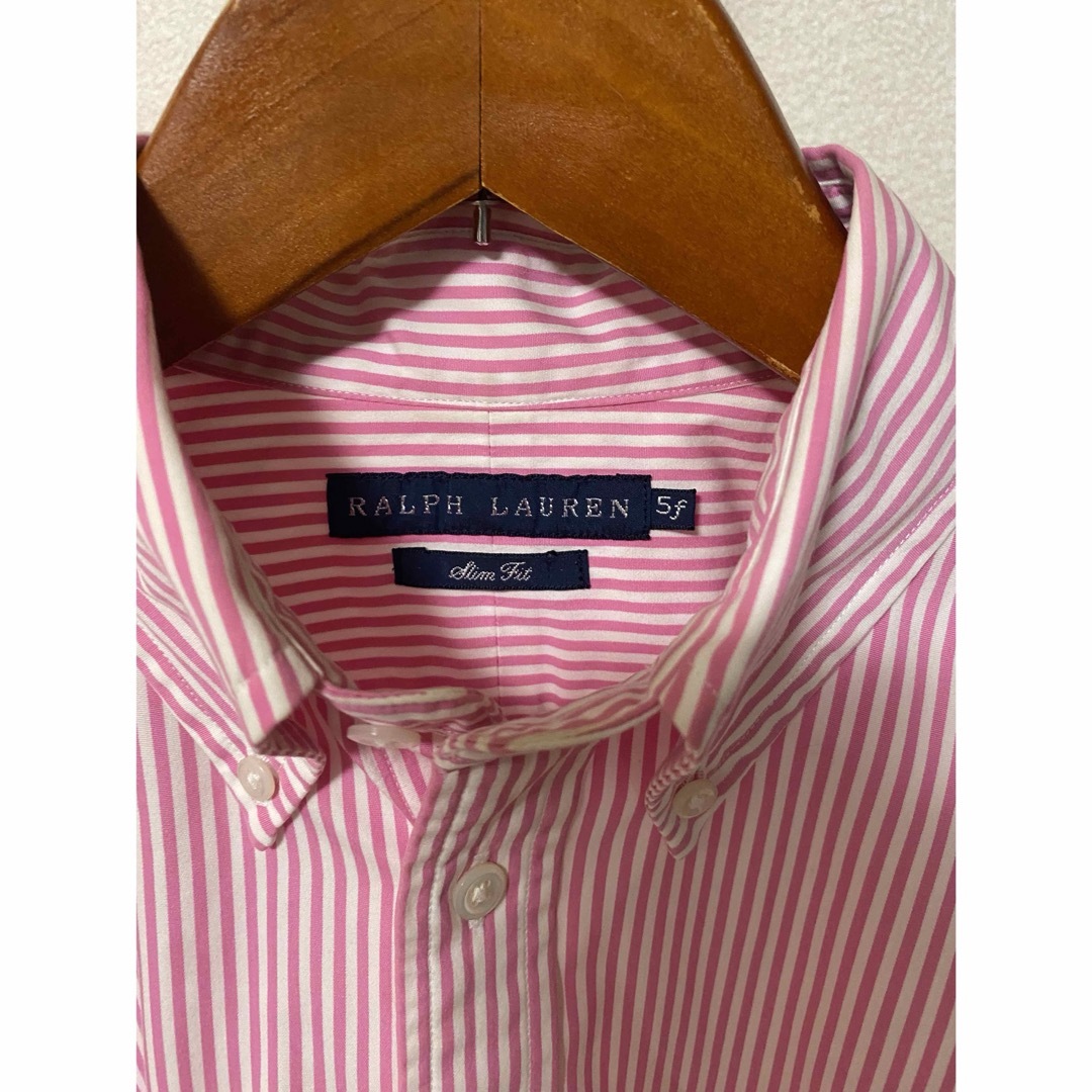 POLO RALPH LAUREN(ポロラルフローレン)のラルフローレン レディース ストライプシャツ ピンク RALPHLAUREN レディースのトップス(シャツ/ブラウス(長袖/七分))の商品写真