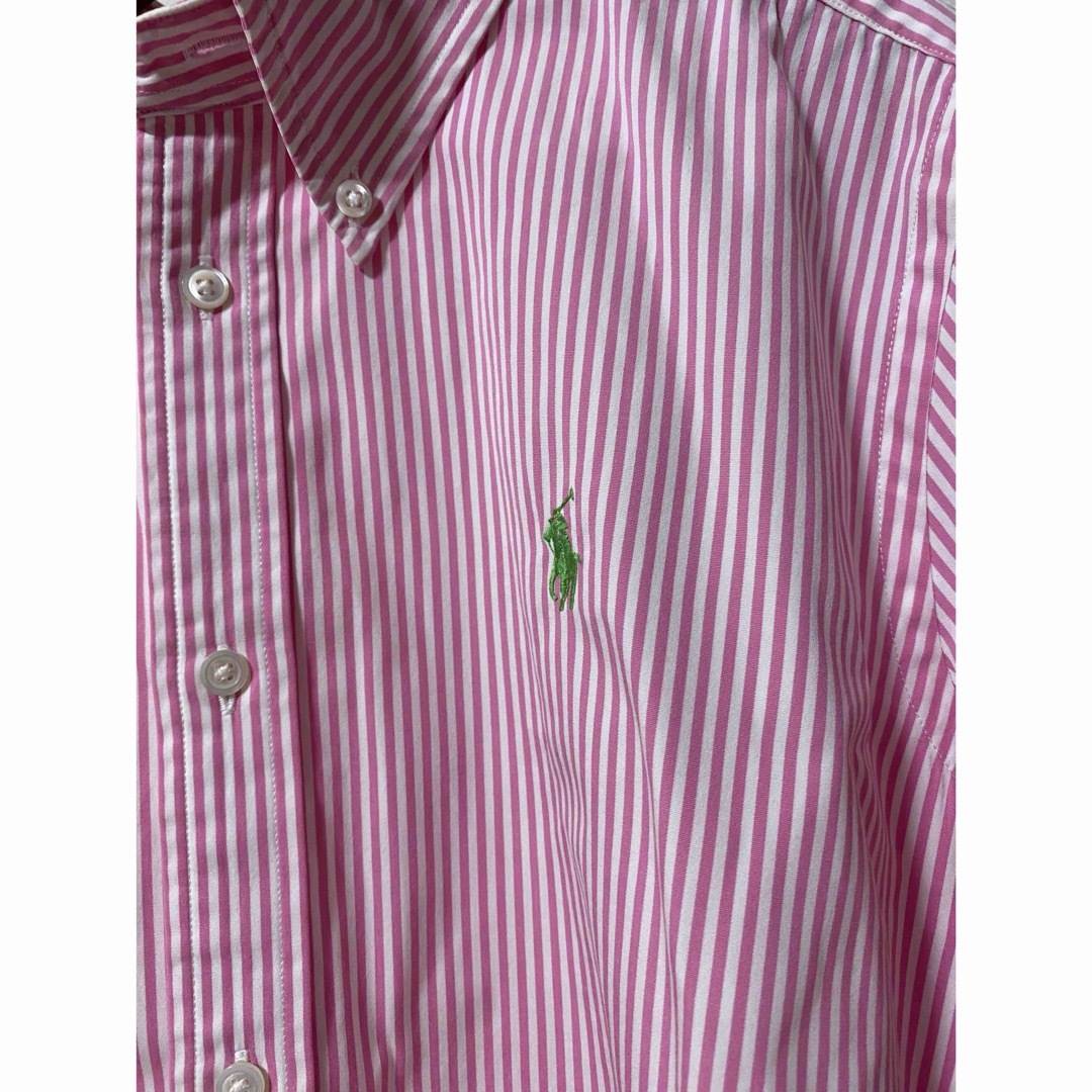 POLO RALPH LAUREN(ポロラルフローレン)のラルフローレン レディース ストライプシャツ ピンク RALPHLAUREN レディースのトップス(シャツ/ブラウス(長袖/七分))の商品写真