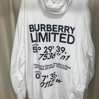 BURBERRY - BURBERRY  ラックロゴオーバーサイズパーカー プルオーバー