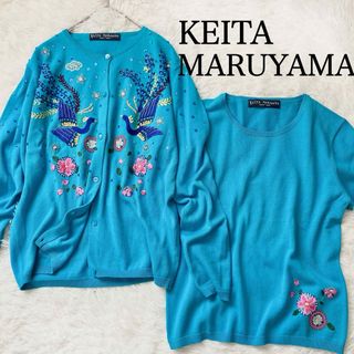 ケイタマルヤマ(KEITA MARUYAMA TOKYO PARIS)の✳︎KEITA MARUYAMAケイタマルヤマ　華やか刺繍たっぷり♡アンサンブル(カーディガン)