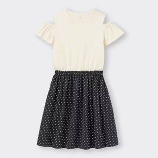 GU フハクドッキングワンピース(半袖) 140 夏服