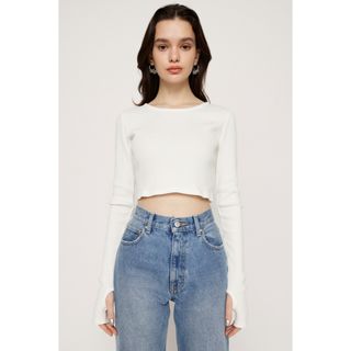 SLY - SLY CROPPED CUT トップス ホワイト 白