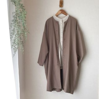 ネストローブ(nest Robe)のオローネ★カザラズロングシャツ　休日と詩オオカミとフクロウ(シャツ/ブラウス(長袖/七分))