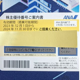 エーエヌエー(ゼンニッポンクウユ)(ANA(全日本空輸))のANA株主優待〜11/30(航空券)