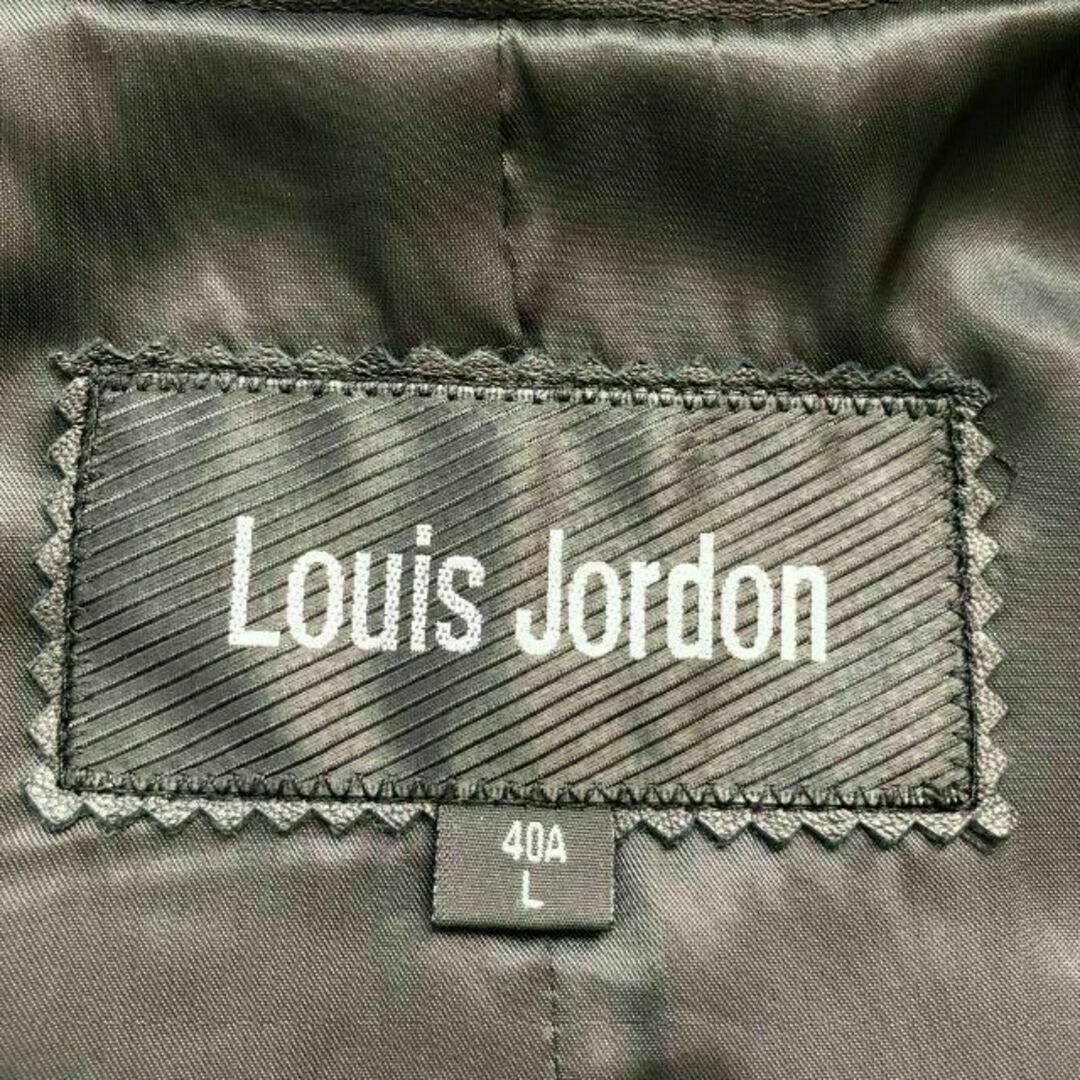 Louis Jordonルイジョーダン　ラムレザージャケット　ブラック黒　羊革 レディースのジャケット/アウター(その他)の商品写真