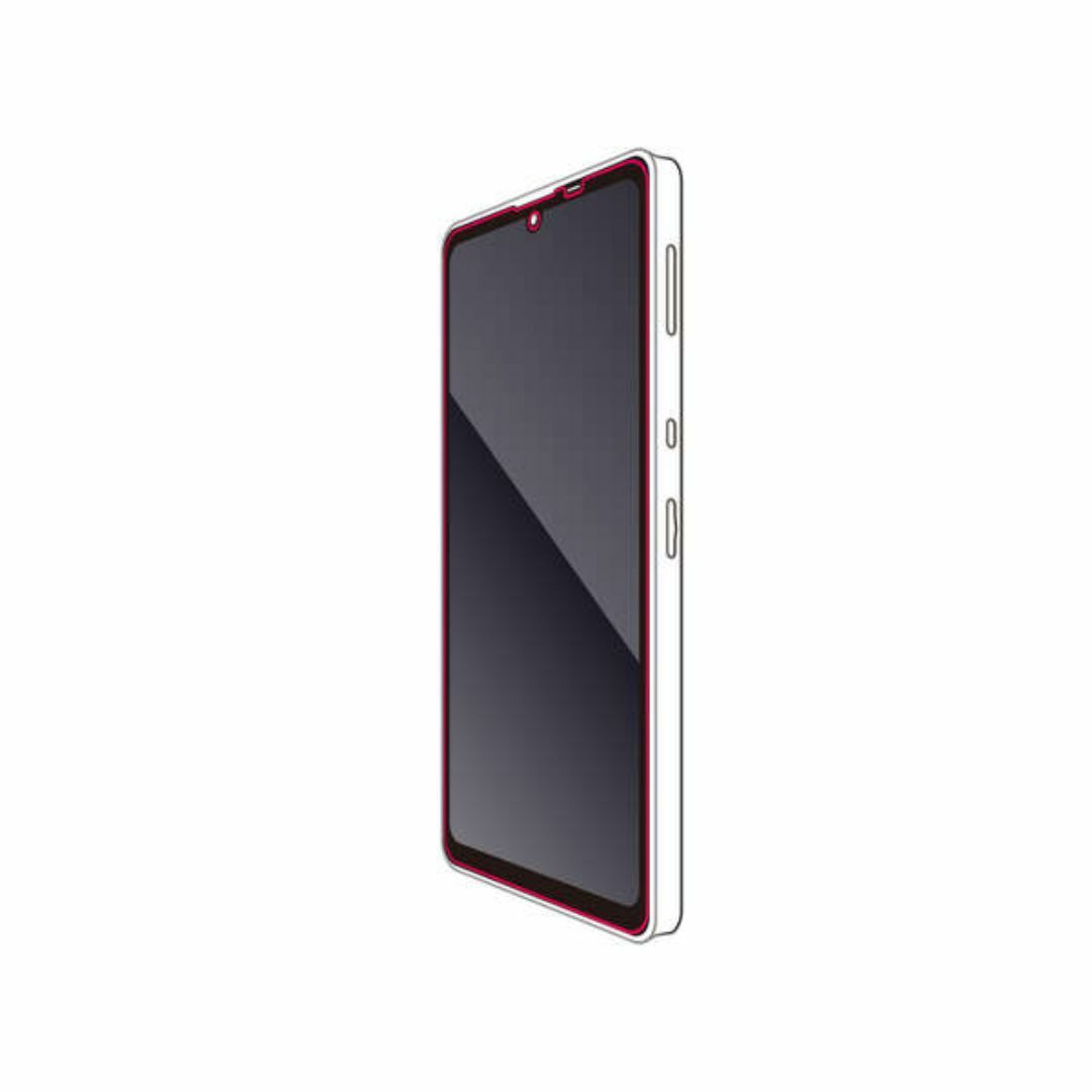 ELECOM(エレコム)の2個 AQUOS sense7 /6s /6 用ガラスフレーム付高透明BK242 スマホ/家電/カメラのスマホアクセサリー(保護フィルム)の商品写真