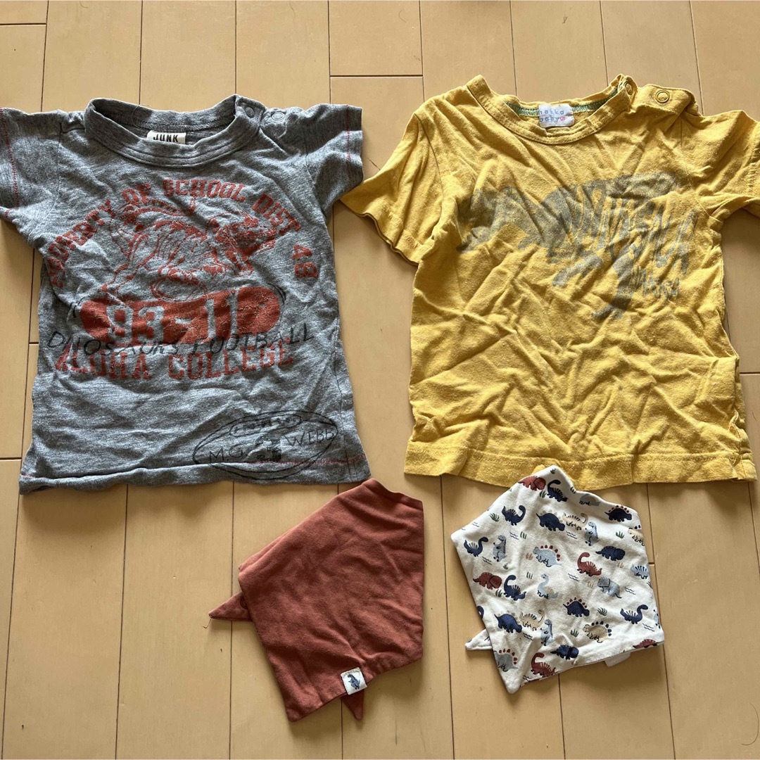 hakka baby(ハッカベビー)の恐竜　Tシャツセット　80 キッズ/ベビー/マタニティのベビー服(~85cm)(Ｔシャツ)の商品写真