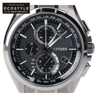 シチズン(CITIZEN)のシチズン 【美品】AT8040-57E H804 ATTESA アテッサ デイ＆デイト スーパーチタニウム エコ・ドライブ電波(腕時計(アナログ))