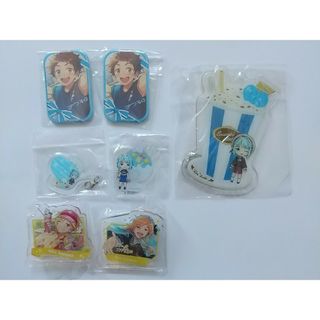 あんスタ 一番カフェ なずな 光 創 Ra*bits スクエア缶バッジ(キャラクターグッズ)