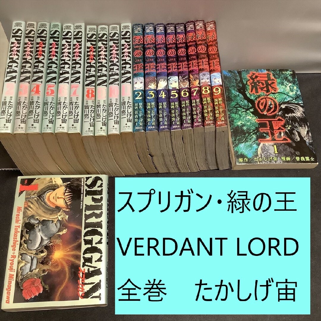 小学館(ショウガクカン)の【送料込定期値下】スプリガン・緑の王 VERDANT LORD　全巻まとめセット エンタメ/ホビーの漫画(全巻セット)の商品写真