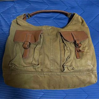 カシュカシュ(Cache Cache)のカシュカシュ　キャンバス　バッグ　カーキ(トートバッグ)