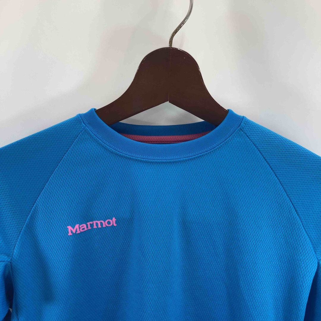 MARMOT(マーモット)のMarmot マーモット レディース Tシャツ（長袖）ブルー tk レディースのトップス(Tシャツ(長袖/七分))の商品写真