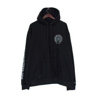 クロムハーツ(Chrome Hearts)のクロムハーツ CHROME HEARTS ■ 24SS 【 Silver Glitter Hoodie 】 ホースシュー ロゴ プリント シルバー グリッター プルオーバー スウェット パーカー n5352(パーカー)