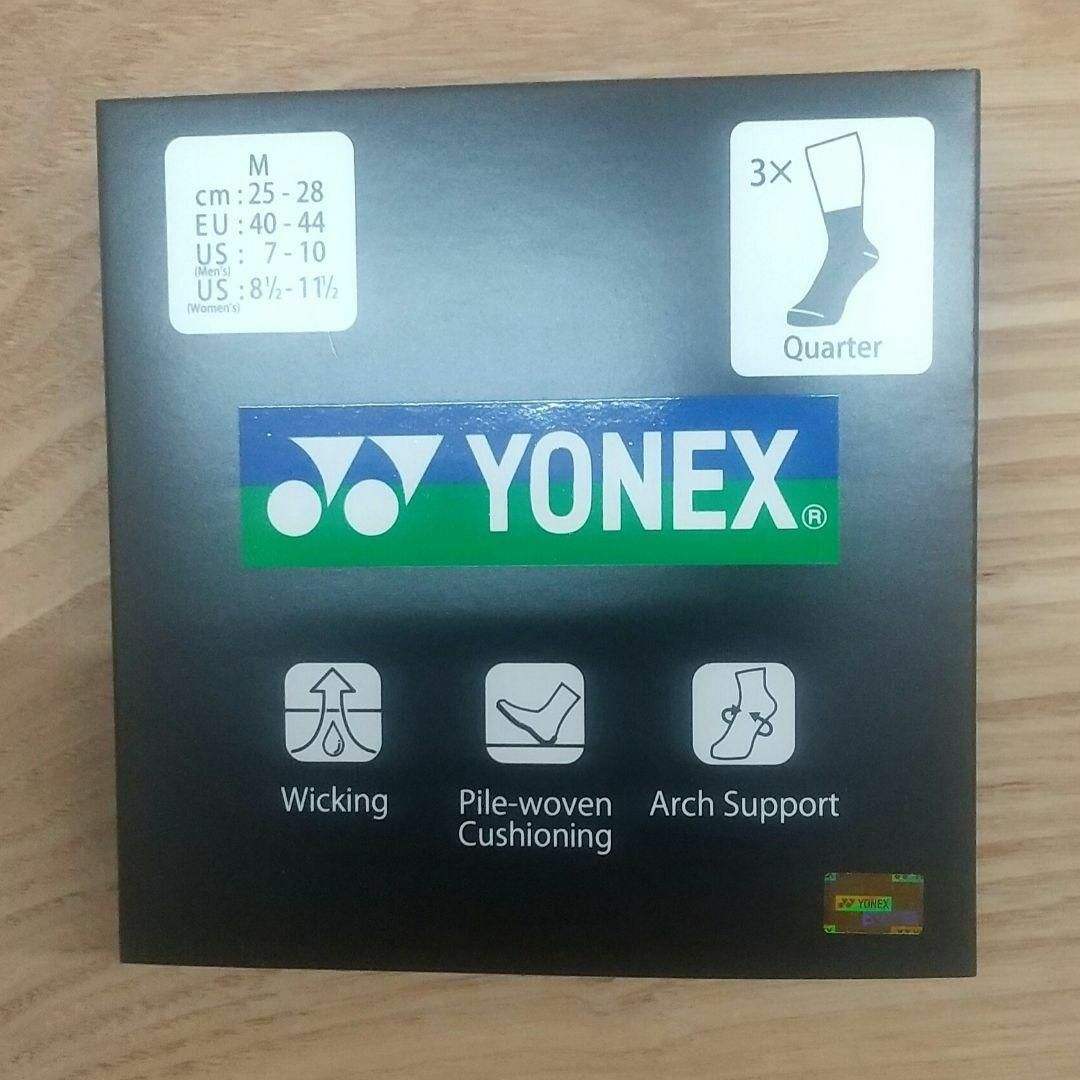 YONEX(ヨネックス)の【ポット様専用】YONEX ソックス 25-28cm 19217Y  縦線 スポーツ/アウトドアのスポーツ/アウトドア その他(バドミントン)の商品写真