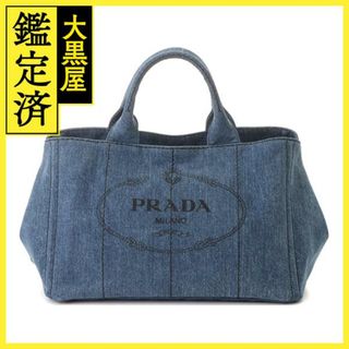 プラダ(PRADA)のプラダ カナパ Ｍ ブルー デニム 1BG642【430】(ハンドバッグ)