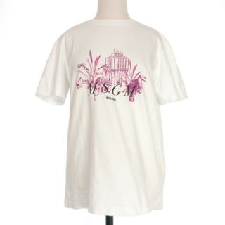 エムエスジイエム(MSGM)のMSGM 20AW Scenic Monkey プリントTシャツ S ホワイト(Tシャツ(半袖/袖なし))