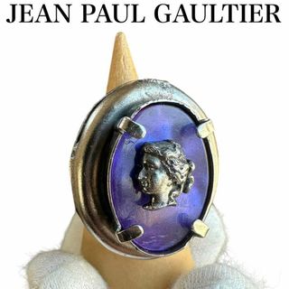 JEAN PAUL GAULTIER リング　カメオ　ネイビー　フリーリング