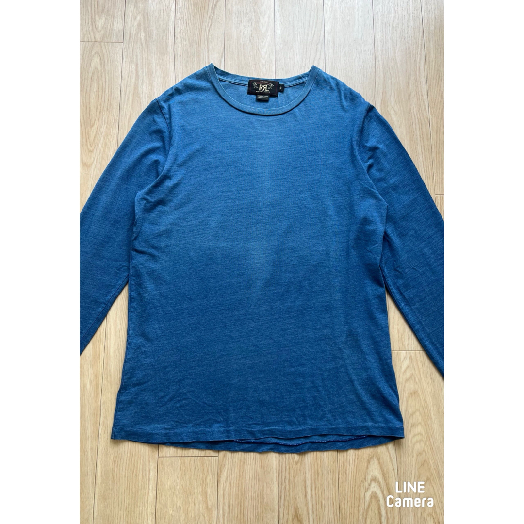 RRL ダブルアールエル インディゴ染め 本藍染め ロンT デニムシャツ RRL ダブルアールエル インディゴ染め 本藍染め ロンT デニムシャツ