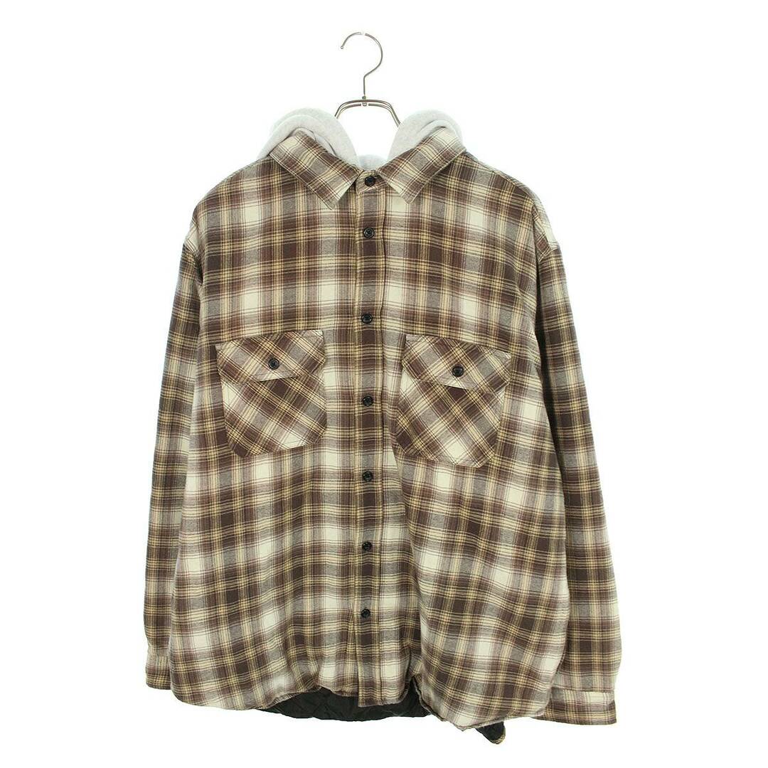 Supreme(シュプリーム)のシュプリーム  Hooded Flannel Zip Up Shirt フーデットフランネルチェック長袖シャツ メンズ XL メンズのトップス(シャツ)の商品写真