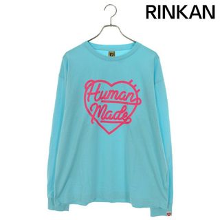 ヒューマンメイド(HUMAN MADE)のヒューマンメイド  23AW  HEART L/S T-SHIRT HM25CS046 フロントプリント長袖カットソー メンズ XL(Tシャツ/カットソー(七分/長袖))