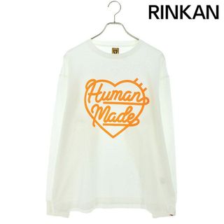 ヒューマンメイド(HUMAN MADE)のヒューマンメイド  23AW  HEART L/S T-SHIRT HM25CS046 フロントプリント長袖カットソー メンズ XL(Tシャツ/カットソー(七分/長袖))