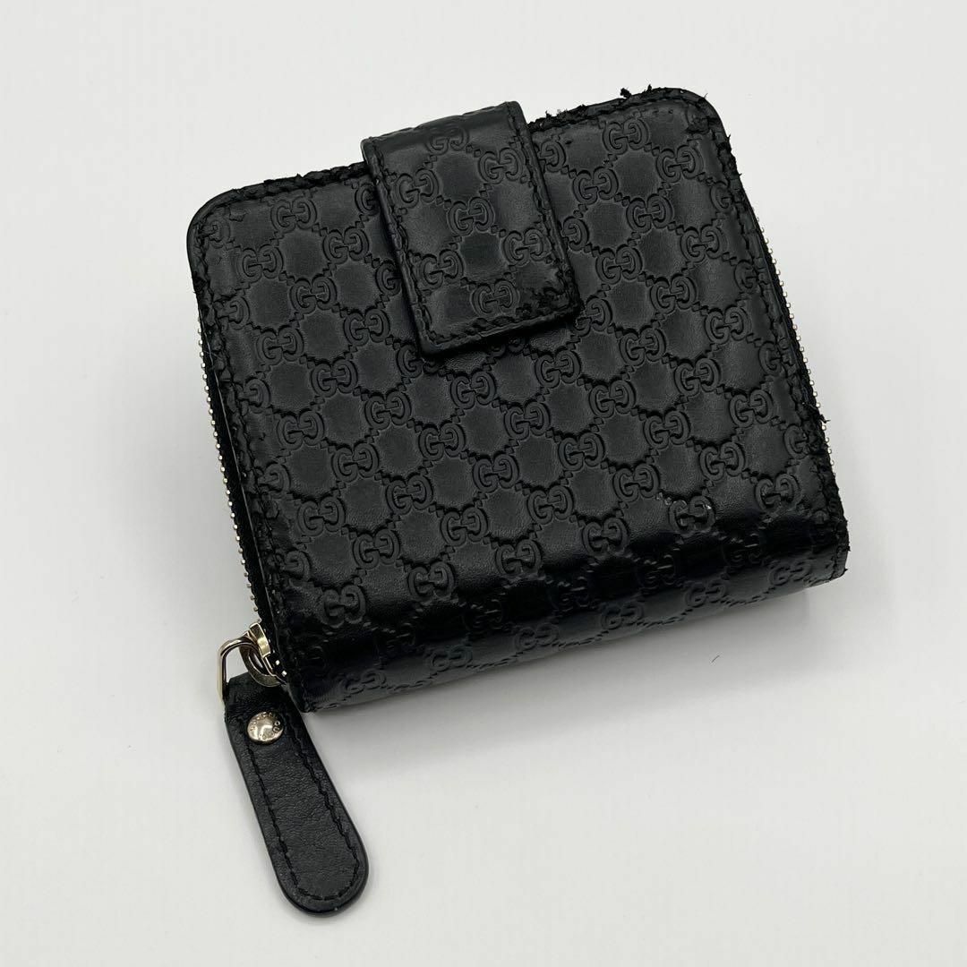 Gucci(グッチ)のグッチ マイクログッチシマ 折り財布 コンパクトウォレット レディースのファッション小物(財布)の商品写真