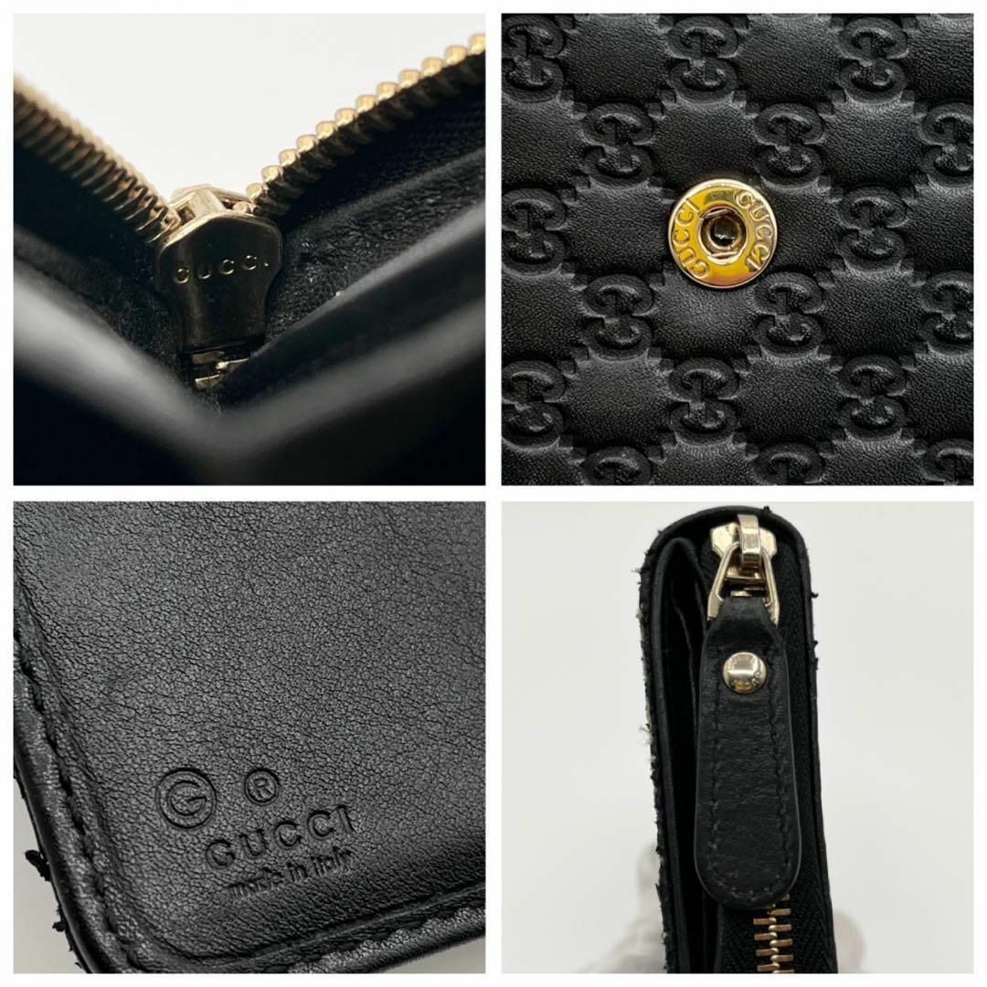 Gucci(グッチ)のグッチ マイクログッチシマ 折り財布 コンパクトウォレット レディースのファッション小物(財布)の商品写真