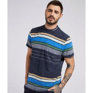 ゲス(GUESS)の新品タグ付き❗️ゲス Eli Acid Wash Stripe Tee(Tシャツ/カットソー(半袖/袖なし))