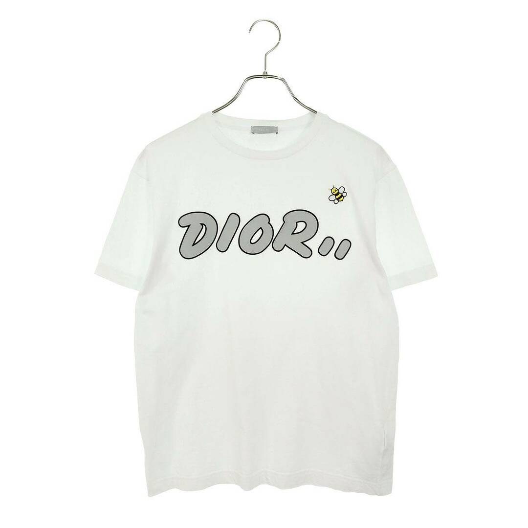 Dior(ディオール)のディオール ×カウズ KAWS　  19SS  923J611X1241 フロッキーロゴBEE刺繍Tシャツ メンズ XS メンズのトップス(Tシャツ/カットソー(半袖/袖なし))の商品写真