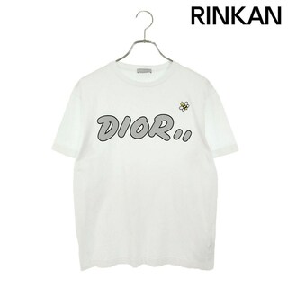 ディオール(Dior)のディオール ×カウズ KAWS　  19SS  923J611X1241 フロッキーロゴBEE刺繍Tシャツ メンズ XS(Tシャツ/カットソー(半袖/袖なし))