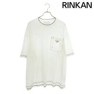 プラダ(PRADA)のプラダ  22SS  UJN790 トライアングルプレートナイロンポケットオーバーサイズTシャツ メンズ XL(Tシャツ/カットソー(半袖/袖なし))