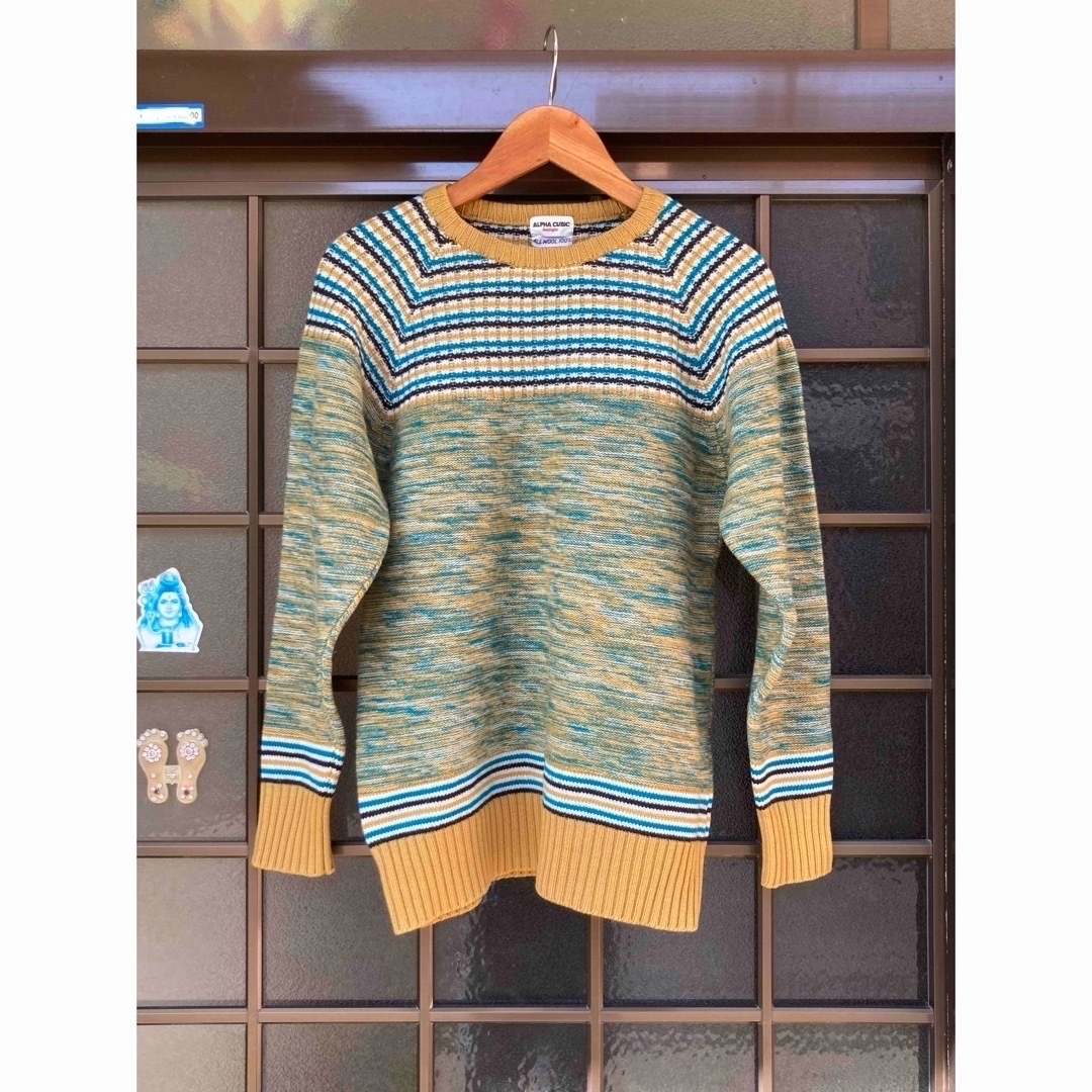 ALPHA CUBIC(アルファキュービック)のVintage ALPHA CUBIC wool 100% ニット　 レディースのトップス(ニット/セーター)の商品写真