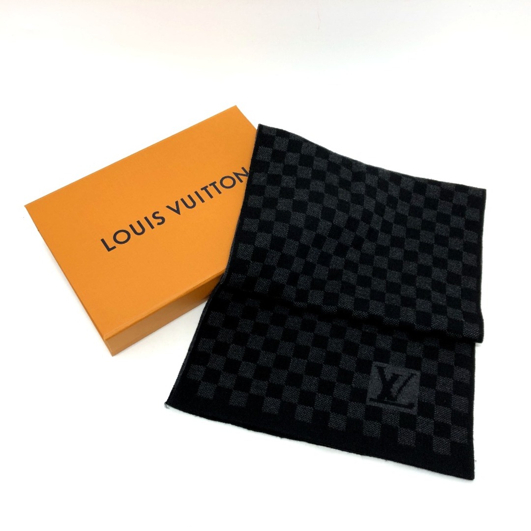 LOUIS VUITTON(ルイヴィトン)のルイヴィトン LOUIS VUITTON エシャルプ・プティ ダミエ・グラフィット M70030 メンズマフラー マフラー ウール ブラック メンズのファッション小物(マフラー)の商品写真