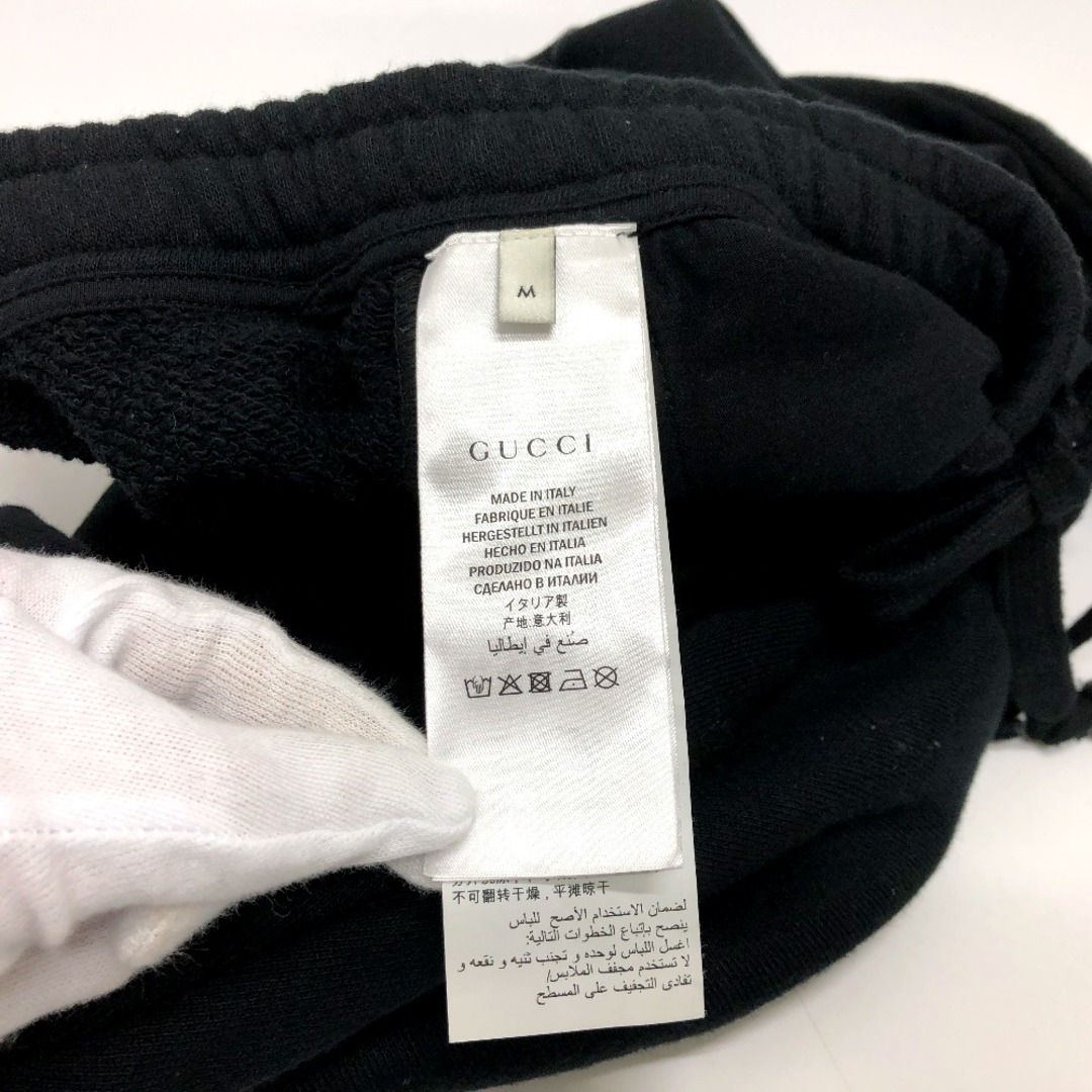 Gucci(グッチ)のグッチ GUCCI サイドロゴ 497252 スウェットパンツ パンツ コットン ブラック メンズのパンツ(その他)の商品写真