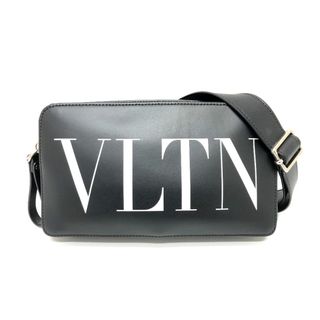 ヴァレンティノ(VALENTINO)のヴァレンチノ VALENTINO VLTNロゴ UY2B0719WJW ボディバッグ ウエストバッグ レザー ブラック(ウエストポーチ)